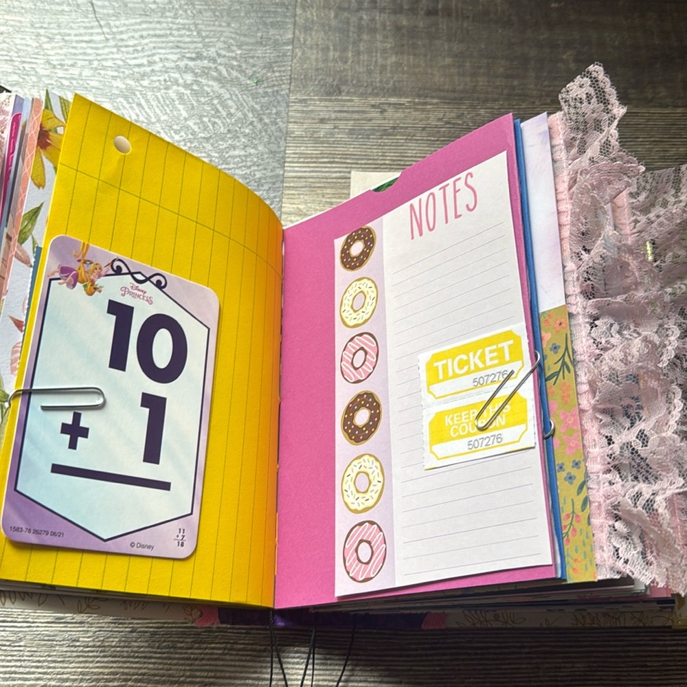 Disney Tangled Little Golden Book Junk Journal Rapunzel Handmade Gift - Picture 14 of 17